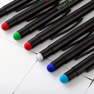 Bolígrafo Metálico Personalizado al por Mayor de 1.0 mm con Logotipo Personalizado, Bolígrafo Promocional de Escritura con Tinta Negra para Oficina - Product Image 1