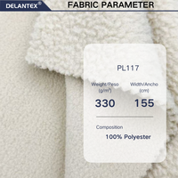 Vêtement de nuit d'extérieur coupe-vent pour filles Delantex, veste avec doublure intérieure en polaire, tissu 100% polyester, 155 cm, 330 g/m²