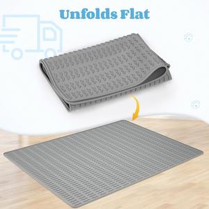 Alfombrilla de silicona extragrande de 47 pulgadas para arenero de gatos XG, protector de suelo impermeable, lavable, tamaño extragrande, venta al por mayor - Product Image 4