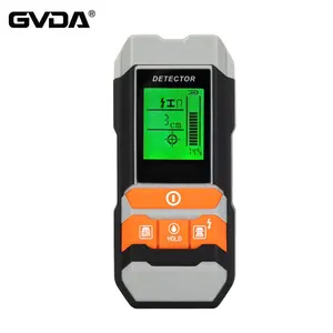 GVDA 2020新到货AC木材查找器电缆电线深度跟踪器地下Sturs墙壁扫描仪LCD高清显示蜂鸣金属探测器