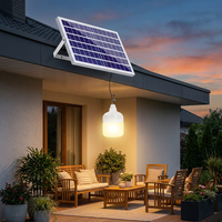 Ampoule LED solaire 105W, super lumineuse, 84 LED, intensité réglable, lampe de camping, étanche IP66, lampe de secours, jardin, barbecue, angle de faisceau 360°