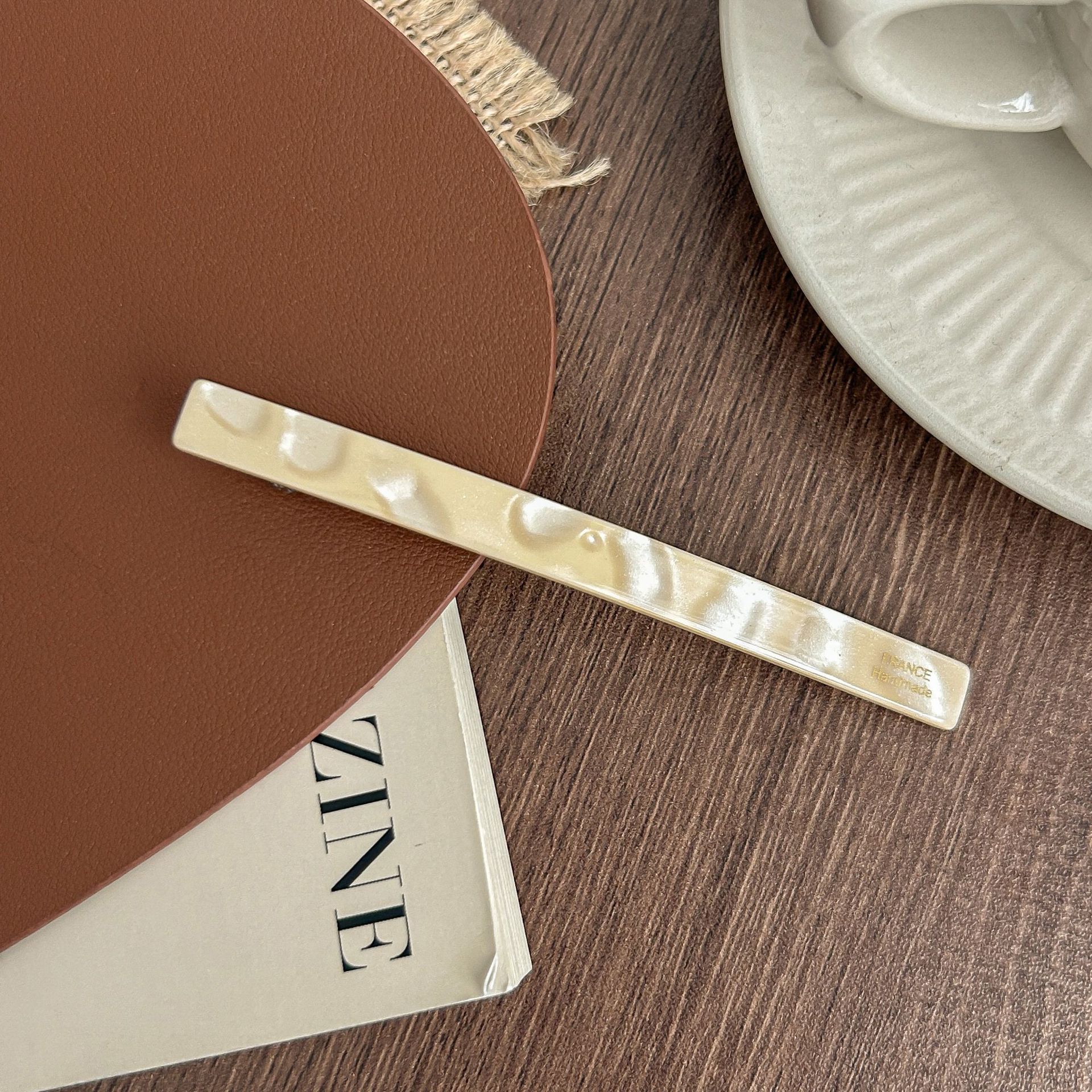 N°6 style droit-beige