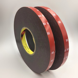 Nastro in Schiuma Acrilica Grigia 0,8mm X 33m Biadesivo Sensibile alla Pressione Resistente al Calore con Anima in Plastica per Auto, Edilizia e Sigillatura Sacchetti - Product Image 2