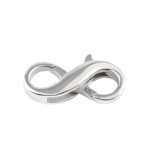 <span class=keywords><strong>Yalin</strong></span> Silberschmuck S925 Sterling Silber Federverschluss Achtform-Verschluss Perlenkette Armband Verbinder DIY Zubehör - Product Image 5