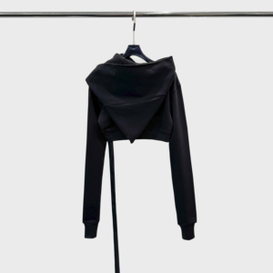 <span class=keywords><strong>Cardigan</strong></span> con <span class=keywords><strong>cerniera</strong></span> in stile dark da donna; Cappello da strega con ampia cappucciera; Giacca casual corta e slim-fit con cappuccio. - Product Image 6