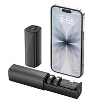 Microphone sans fil professionnel 2,4 GHz pour téléphone, kit lavalier mini plug-and-play avec clip magnétique pour diffusion en direct