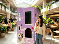 Machine à glace molle entièrement automatique intelligente LE, réservoir d'ingrédients de 18 litres, adaptateur universel automatique, utilisation commerciale