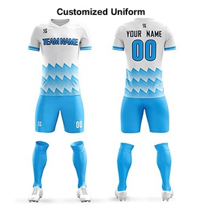 Tùy chỉnh OEM trống thăng hoa đồng phục bóng đá/giá rẻ Áo bóng đá thiết lập cho Đội Bóng Đá Đội đồng phục áo quần <span class=keywords><strong>short</strong></span> - Product Image 3