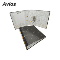 Carpeta Archivadora de Palanca con Diseño de Mármol Personalizado, con Espina para Notas, Almacenamiento y Clasificación de Datos, 3 Pulgadas, Formato FC, para Oficina y Entrevistas