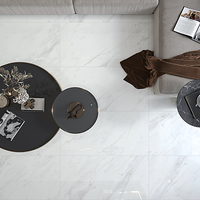Carrelage en porcelaine imitation marbre blanc Toscana 600x1200mm, moderne, imperméable, pour sol, mur, salon, hôtel, salle de bain, villa, école