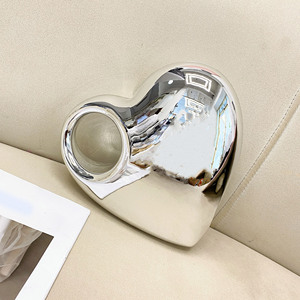 Woman Loving Heart Acrylic <strong>Clutch</strong> Purse Luxury Hollow Evening Dress Handbags Handle Gold Silver <strong>Peach</strong> Heart Chain Shoulder <strong>Bag</strong> - Product Image 3