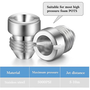 Stim High Pressure Washer Nozzle Head 3000Psi Stainless Steel Foam Gun Parts With Filter For Car Wash - Product Image 3