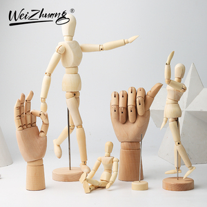 Doigts flexibles en bois Mannequin modèle Statue Mannequin à <span class=keywords><strong>main</strong></span> pour Displ <span class=keywords><strong>d</strong></span>écoration croquis <span class=keywords><strong>dessin</strong></span> peinture Weizhuang MZMS437 - Product Image 6