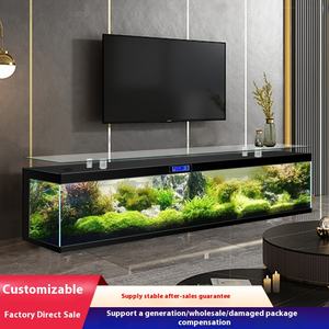 אולטרה-ברור מחשב אקווריום טלוויזיה ארון להתאמה אישית בר דג שולחן דגים טנק שולחן-עצמי במחזור עצמי עצלן רצפה-רכוב קיר - Product Image 4