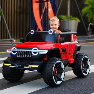 Voiture électrique pour enfants de grande taille à quatre moteurs pour Dale / voiture à batterie à double siège, jouet à roulettes, 4 roues en plastique, 2-8 ans - Product Image 5