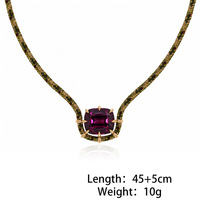 Collier pendentif en pierre naturelle à grand trou, perles baril tressées, avec zircon incrusté, bijoux artistiques DIY pour femme
