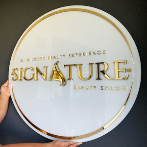 Modelli esplosivi insegna retroilluminata 3d personalizzata insegna rotonda al Neon segnaletica rotonda personalizzata del negozio - Product Image 4