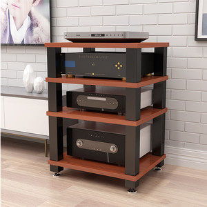 Amplificateur de puissance DK-05, rack d'amplificateur de puissance, rack d'équipement audio à 1/2/3/4 niveaux, rack en bois massif, KTV, métal, fer, cinéma - Product Image 5