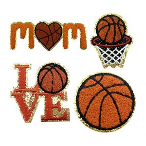 Parche de Chenilla Bordado Termoadhesivo con Borde Dorado para Baloncesto, Voleibol y Fútbol, al por Mayor - Product Image 3