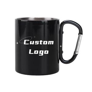 Wholesale Custom LOGO Camping <b>Mugs</b> <b>Climbing</b> Travel Camping Outdoor Trip Stainless Steel <b>Mugs</b> Carabiner <b>Mug</b> With Buckle - Product Image 1