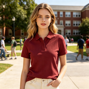 Polo in Seta Modal Rinfrescante per Uomo e Donna, Tinta Unita, Traspirante, Assorbe l'Umidità, Uniforme da Lavoro, Top Casual, Vendita all'Ingrosso Personalizzabile - Product Image 1