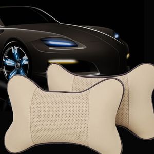 Coussin de soutien cervical et lombaire en cuir PU Dani pour appuie-tête de voiture, universel toutes saisons - Product Image 1