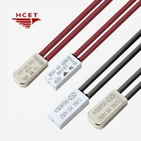 HCET KSD9700 TB05 Interruptor de corte térmico bimetálico Protector térmico de plástico para paquete de batería recargable Buen precio Coche eléctrico