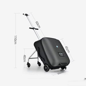 Bagages de voyage pour enfants Custom Kid Spinner Carry on Ride on Children Kids Rideable Scooter Travel Trolley <span class=keywords><strong>Cart</strong></span> valises Bagages - Product Image 2