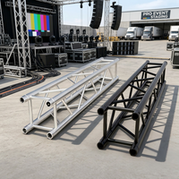 Truss carré en alliage d'aluminium 290 mm x 290 mm, certifié TUV, connexion par goupille, noir/blanc, soudé, pour événements intérieurs/extérieurs