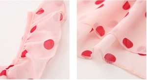Fournisseur de robes de fête pour bébés filles avec des motifs à pois, robe de princesse en dentelle pour l'été en Chine - Product Image 3