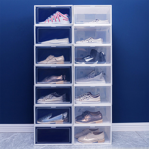 RTS Amazon Home Storage Wholesale Stackable Custom Storage Clear Plastic Shoe Box with custom logo