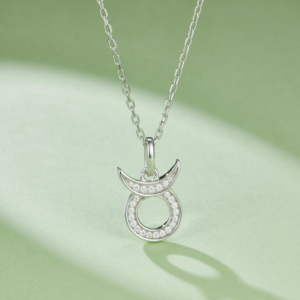 Vendita calda 12 collezione zodiacale collane pendenti Moissanite prezzo di fabbrica 925 argento Sterling <span class=keywords><strong>Taurus</strong></span> zodiacale collana - Product Image 3