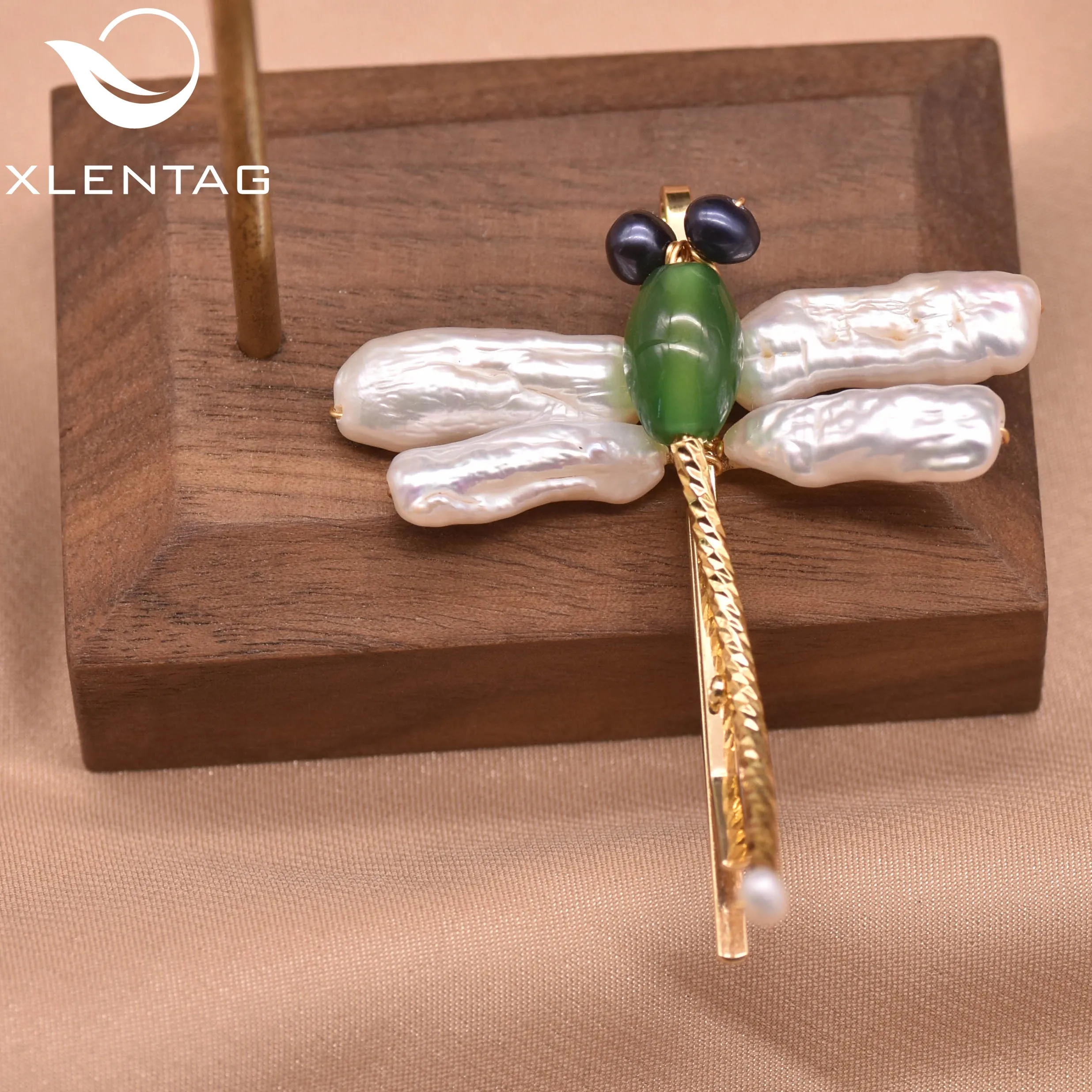 Acessórios de cabelo em forma de dragonfly, acessórios de cabelo puros, de pérola, verde e jade, personalizado, único, presentes, joias