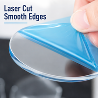 Disques ronds en acrylique transparent de qualité supérieure - Épaisseur de 3 à 10 mm, découpés au laser, pour porte-étiquettes de pharmacie et étiquettes de prix de supermarché