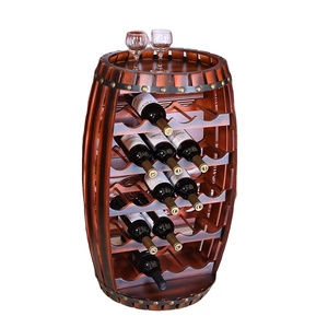 Estante de Almacenamiento de Vino Compacto en Forma de Cubo para Bodega, Soporte de Madera para Botellas de Vino - Product Image 1