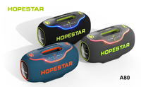 Nuevo Altavoz Karaoke A80 con Micrófono y Bluetooth, de Gran Potencia para Exteriores