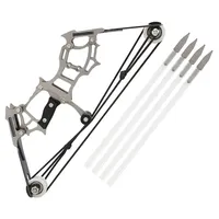 12 Set enfants arbalète jouet métal arc modèle en acier inoxydable arc flèche Miniature arbalète
