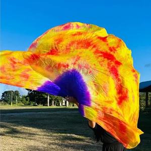 Spinning Flow Play Drapeaux de soie Voiles pour l'église Adoration prophétique Louange Danse Drapeau de soie - Product Image 1