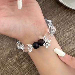 สร้อยข้อมือคริสตัลดอกไม้ธรรมชาติ S925 เงินสเตอร์ลิง เครื่องประดับหรูหราสำหรับผู้หญิงสวมใส่ทุกวัน - Product Image 1