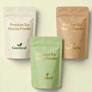 Sachet Doypack Kraft thermoscellable à soufflet latéral - Emballage biodégradable pour céréales, flocons d'avoine et <span class=keywords><strong>granola</strong></span> - Product Image 3