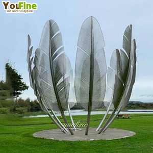 Hot Bán Lớn Lớn Lớn Ngoài Trời Bằng Thép Không Gỉ Lông Điêu Khắc - Product Image 2