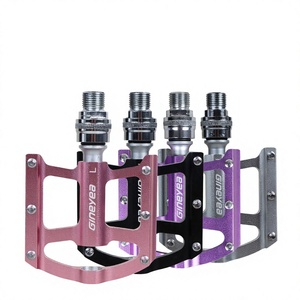 Pedales de aluminio CNC con 3 rodamientos sellados para bicicleta de carretera, bicicleta plegable, bicicleta de montaña y bicicleta urbana, venta al por mayor de fábrica. - Product Image 1