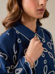 Conjunto de Dos Piezas Corto para Mujer en Algodón Khadi Flexible con Diseño Elegante, Estilo Sin Esfuerzo, Vestido Bordado Cómodo - Product Image 6