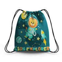 Sacs à cordon en polyester de conception spatiale, neufs, pour enfants, pour le rangement de bonbons, de collations, pour l'école, les fêtes
