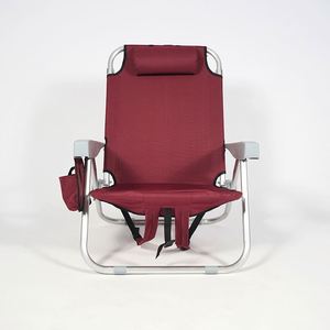 Modern Minimalist <b>Folding</b> Lounge <b>Chair</b> Armrests Aluminum Frame-Office Nap Bed Balcony Home Use Leisure Chaise for Lazy <b>Beach</b> - Product Image 5