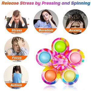 Nouveau design Push Pop Bubble <span class=keywords><strong>Fidget</strong></span> <span class=keywords><strong>Spinner</strong></span>, jouet sensoriel simple à tenir en main, jouet anti-stress pour enfants - Product Image 3