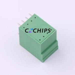 JCB381-WDMC04P Plug-in Terminal Block Bent Lead Through Hole,P=3.81mm Connector 2x4P 3.81mm Green 8P - Product Image 2