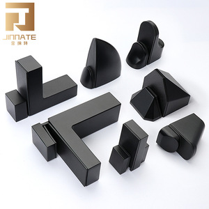 JINNATE Glass Clip Zinc Alloy Adjustable F-Clamp For Bathroom Wall Shelf Support Bracket - Product Image 1