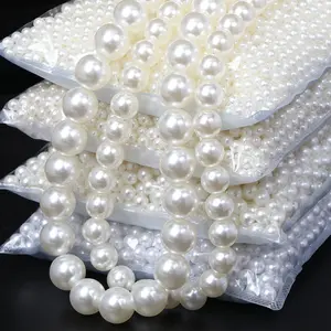 JC批发亮点abs珍珠珠3-16毫米塑料珠珠宝制作珠塑料