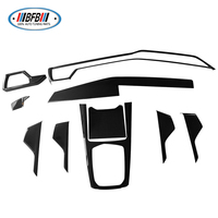 BFB para BMW X6 G06 LCI 2023 en adelante, molduras interiores de fibra de carbono, cubierta central, kits de cubierta de salpicadero, panel de consola central